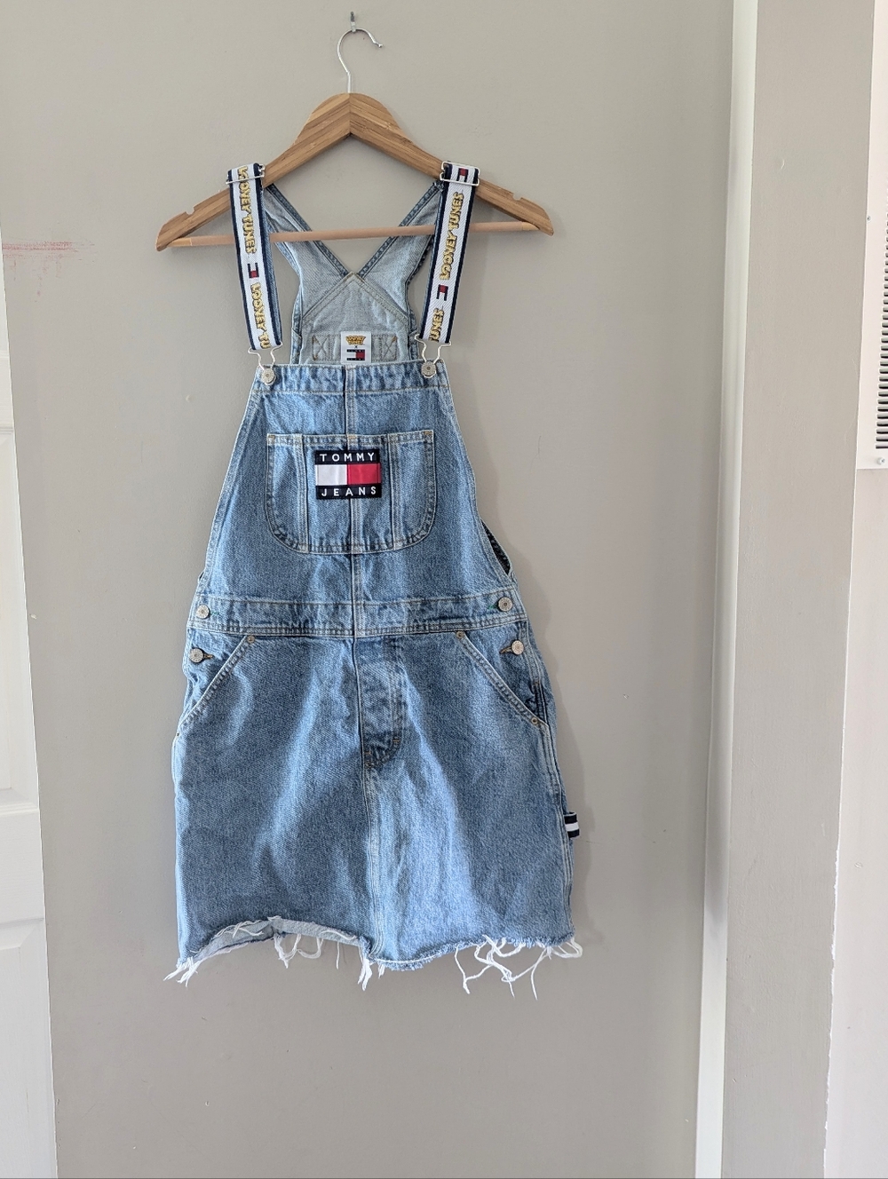 Tommy Jeans x Looney Toons Skirtall Denim Overalls Medium Retro Streetwear